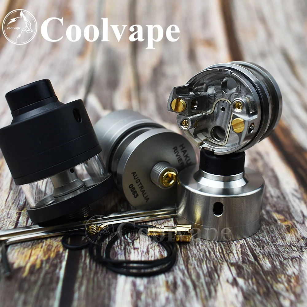 Atomizador coolvape Haku Riviera RDTA con PIN BF 316ss, atomizador de goteo reconstruible squonk22 mm/24mm RDTA
