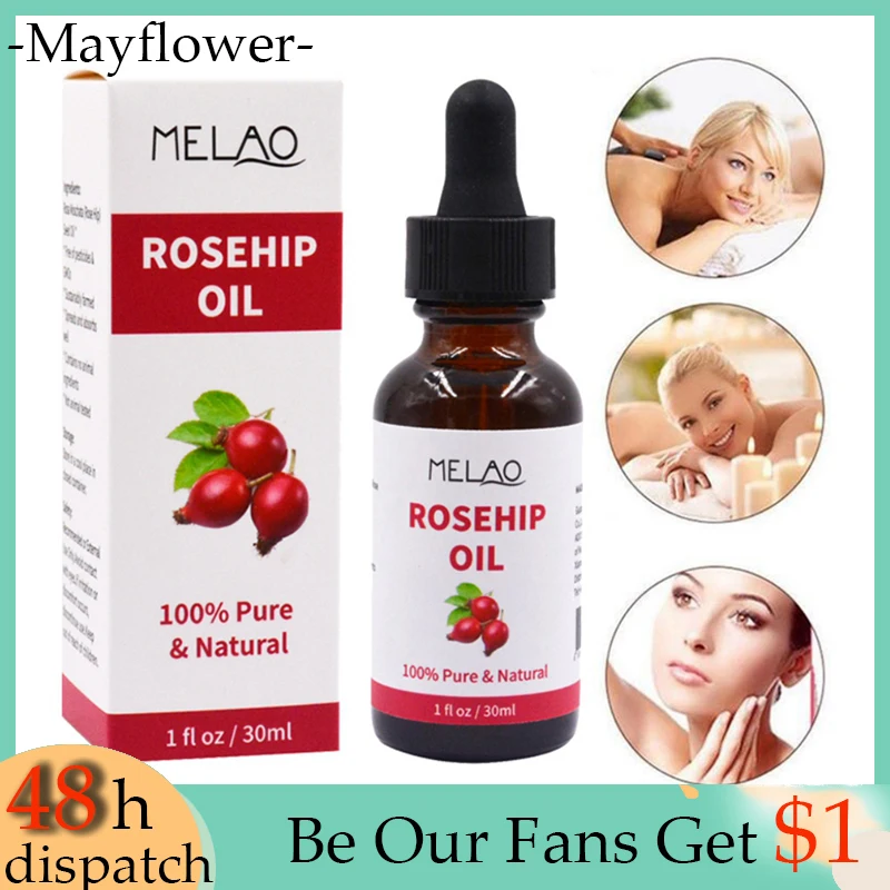 

100% Pure Natural Moisturizer Face Serum Organic Rosehip Seed Oil Non-Greasy Reduce Wrinkles Acne Treatment Skin Care Essence