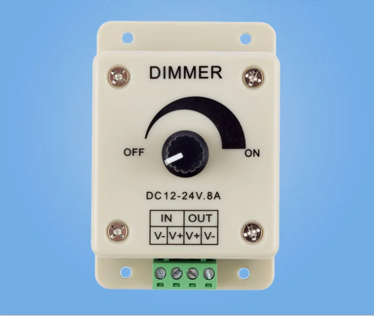 Hot Selling DC 12V 8A LED Light Protect Strip Dimmer Adjustable Brightness Controller In Stock