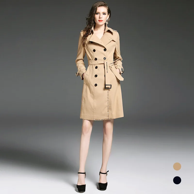 Casaco Feminino Trench Coat For Women Clothes Long Coats Ladies 2020 New Arrival Fashion High Quality Abrigo Mujer KJ123