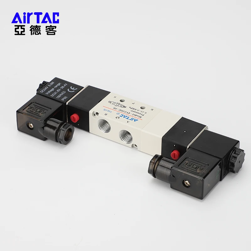 AIRTAC cestující pneumatické solenoidový klapka 4V130-06 4V230-08 4V330-104V430-15 ovládání klapka doušek