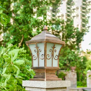 Avrupa tarzı sütun kafa lambası açık su geçirmez su geçirmez água hakkında kapı pervazı led bahçe lambası villa dekoratif peyzaj aydınlatma Avrupa'nın en çok satan 12, far stili, no. 10