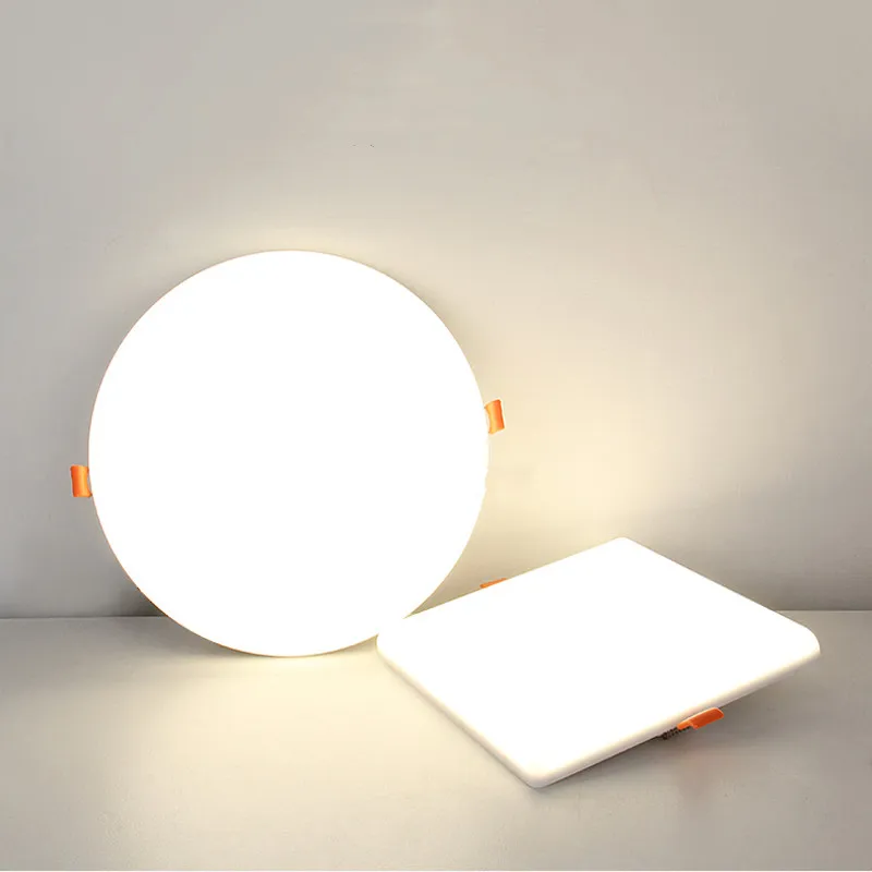 Ultra-thin Panel Light Lamp Frameless Embedded Installation 10W 18W 24W 36W 220V Simple Beautiful Lights for Home Kitchen Office