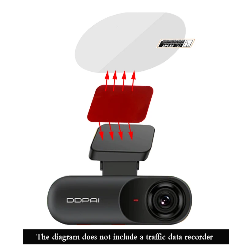 Specjalna pasta elektrostatyczna dwustronna mocna, odporna na wysokie temperatury do kamery samochodowej DDPAI Dash Cam Mola N3