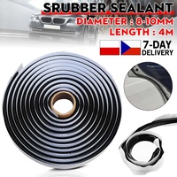 1/2pcs 4 Meters Car Black Butyl Rubber Glue Headlight Sealant Retrofit Reseal Hid Headlamps Taillight Shield Glue Tapes