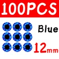 100 piezas de 12 mm azul