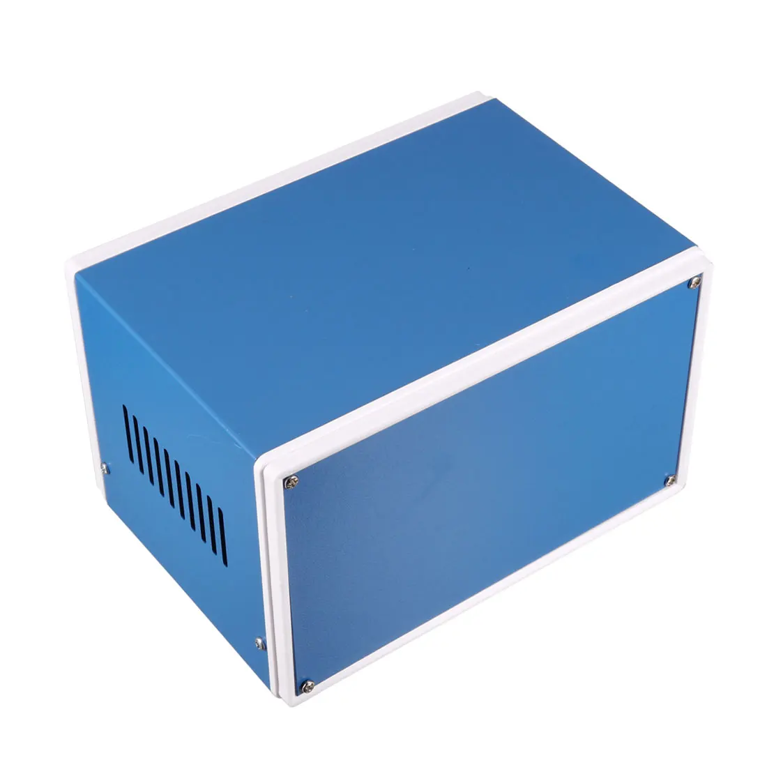 1Pcs 175x128x117mm Metal Junction Box Enclosure Case Electronics Enclosure Box Blue Dustproof Electrical Project Instrument Box