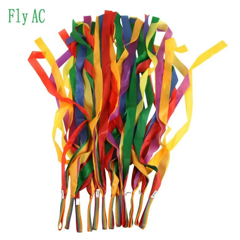 Fly AC toy - Ribbon Gymnastics Dance Dancer Toys Outdoor Games For Children Kids Sport Toys Birthday gift 12 pcs/set