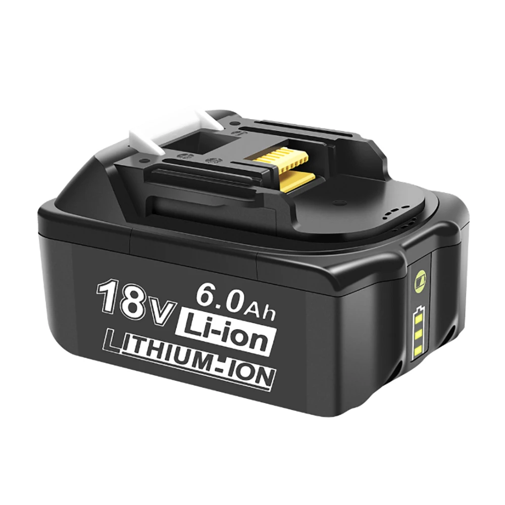 

18V 6Ah Electric Drill Rechargeable Li-ion Battery For Makita BL1830 BL1840 BL1850 BL1860 BL1860B LXT400 Power Tools batteries