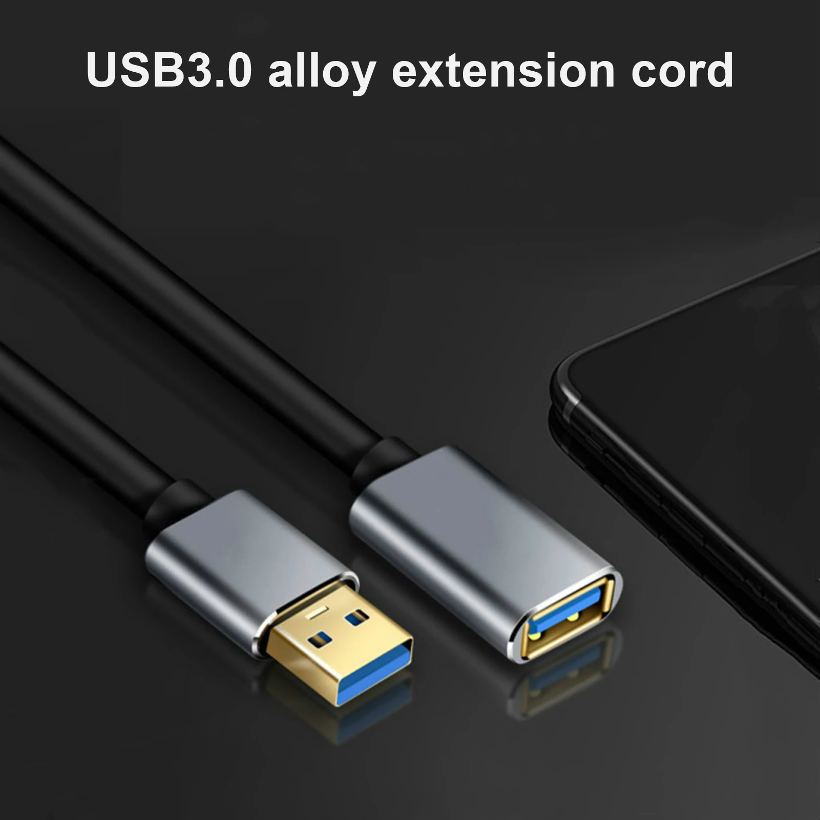 50/100/150cm USB 3.0 5Gbps High Speed Extension Data Cable Cord for Smart TV Cables compatible USB 2.0