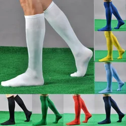 Hirigin-calcetines largos deportivos para hombre, medias hasta la rodilla, ideales para fútbol, béisbol, Hockey, blanco, amarillo Y azul