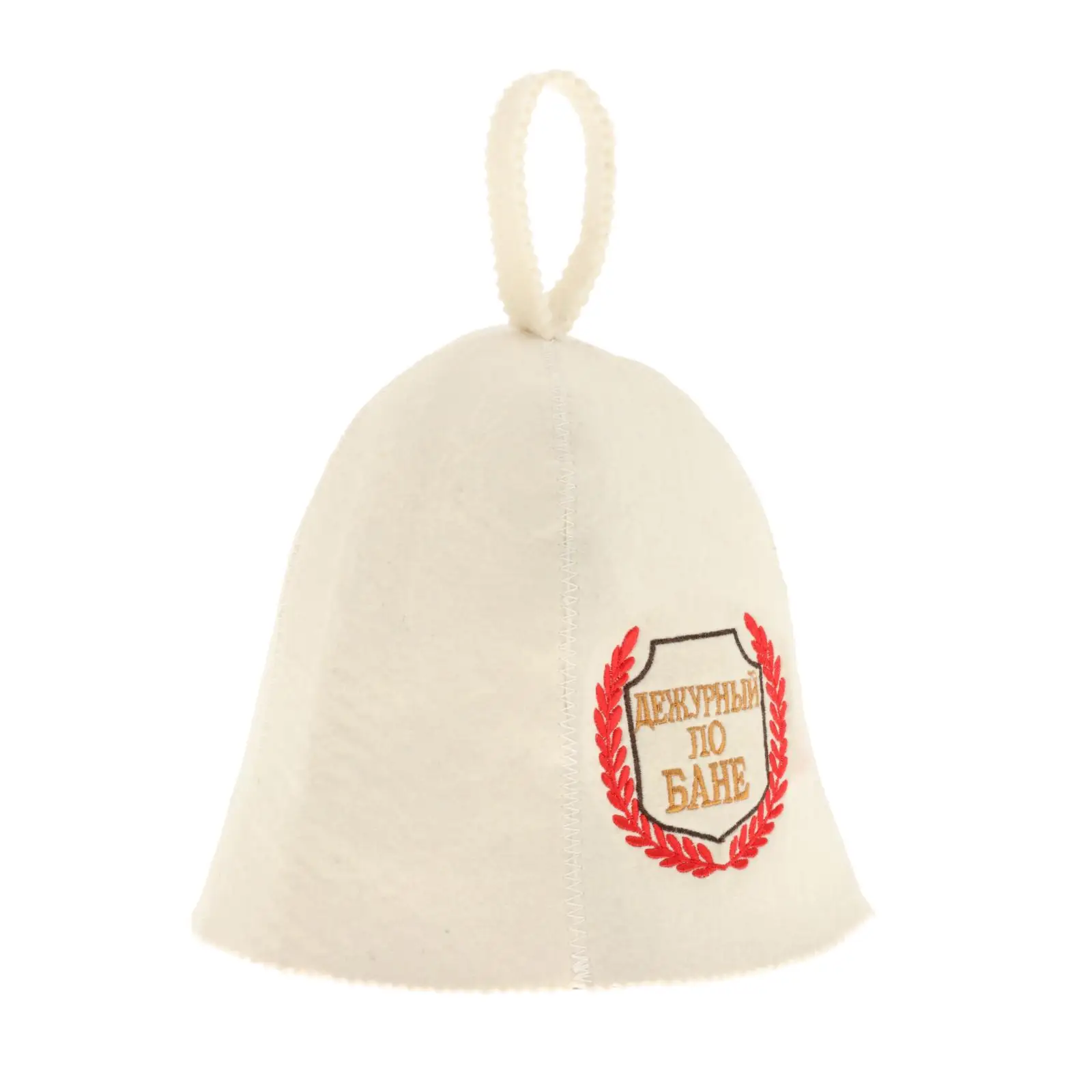Embroidery Print Sauna Hat Accessories Fashion Russian Banya Cap Bath Wool Felt Anti Heat Shower Cap Adult Bath House