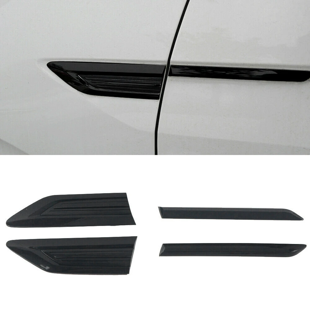 Car Side Wing Fender Emblem Badge Stickers Cover Trim Leaf Decorative Sticker for Tiguan 2017 2018 2019