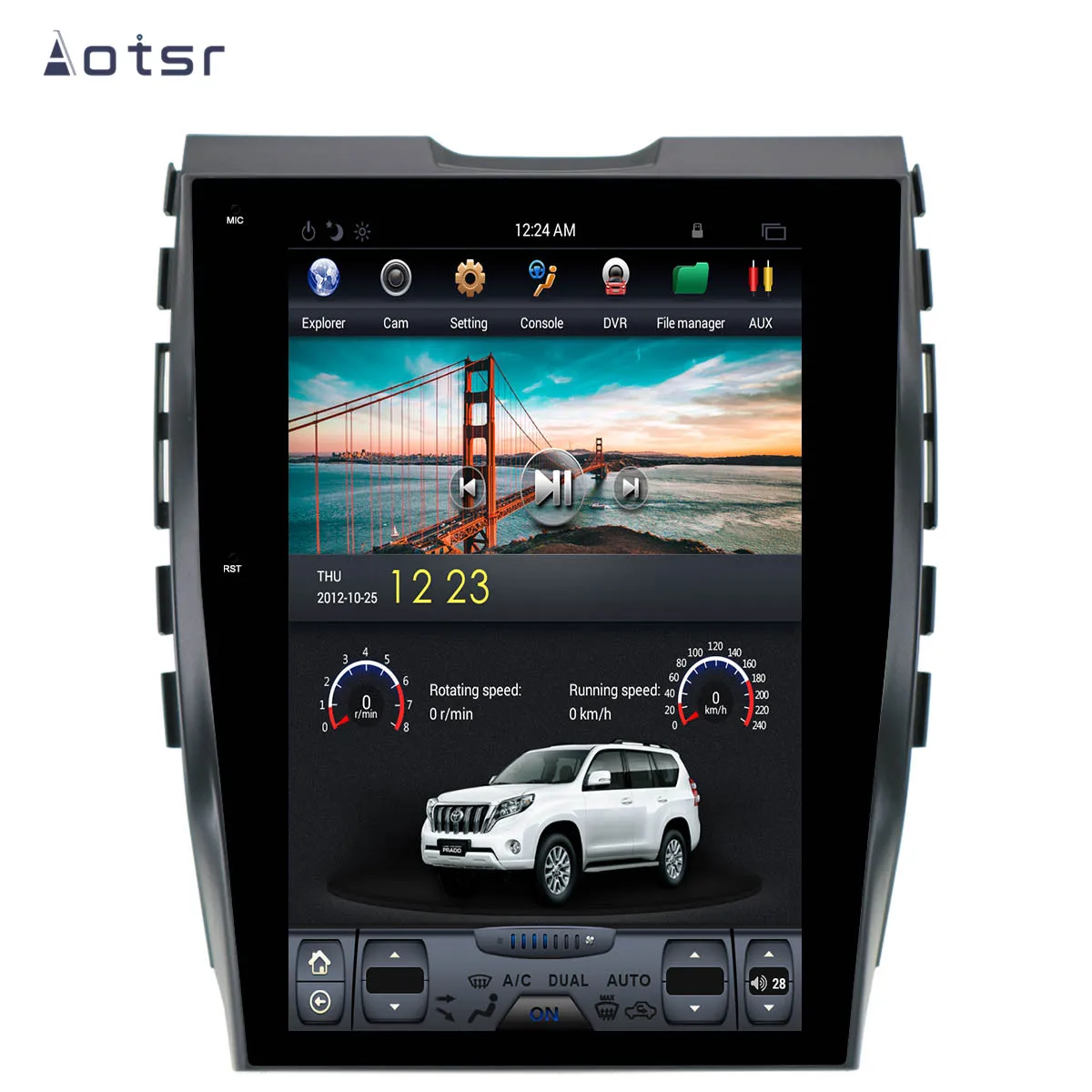 

AOTSR Tesla 1 Din Android 8 Car Radio Coche For Ford Edge 2015 - 2019 GPS Navigation IPS Multimedia Player CarPlay AutoStereo