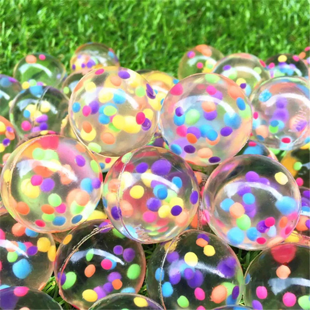 10Pcs 30mmFunny Toy Balls Bouncy Ball Floating Bouncing Child Elastic Rubber Ball Of Bouncy Toy