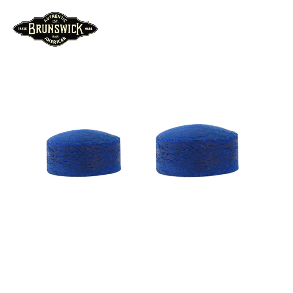 Original Blue Diamond BRUNSWICK LEATHER CUE TIPS Snooker Cue Tip 10mm 11mm Billiard Accessories for Professional Athlete