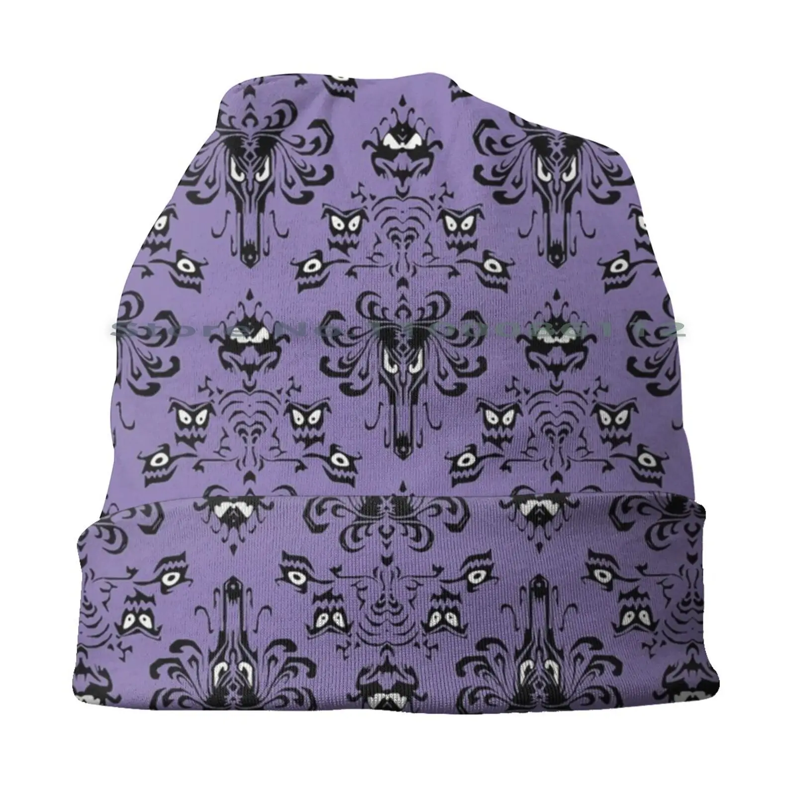 Haunted Wallpaper Beanies Knit Hat Ride Spooky The Haunted Mansion Theme Park 19 _ 19 Masks Wallpaper Pattern Mask Maker