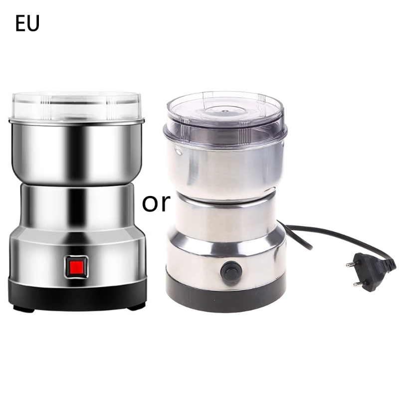 Electric Coffee Grinder Multifunction Stainless Steel Cafe Mill Nut Bean Seeds Grinding Smash Dropship