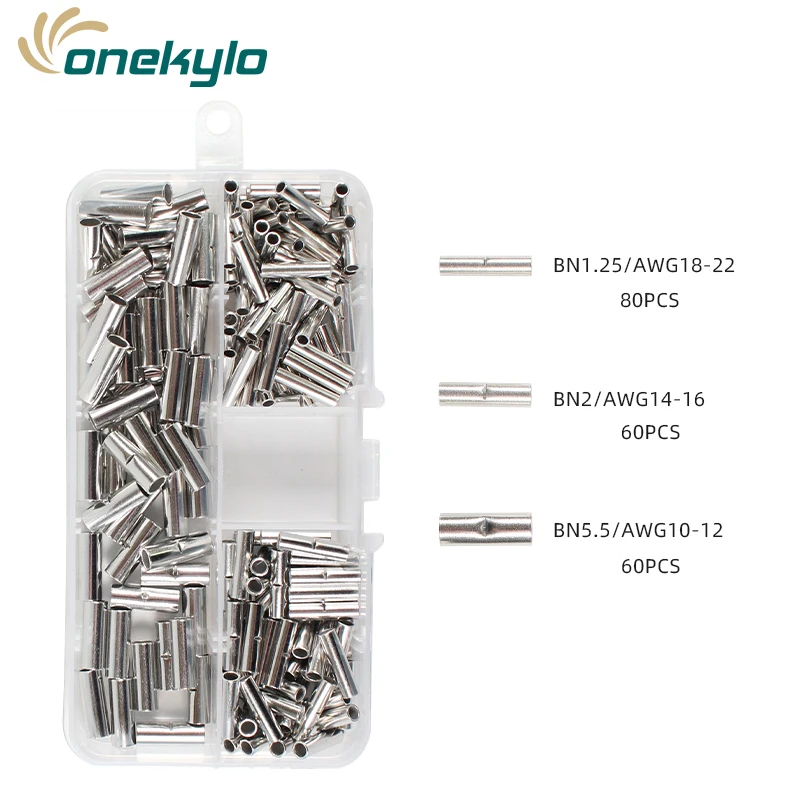 hs-16 Crimper Tools Copper Tinned Splice Crimp 22-10 AWG Terminal Sleeve Connectors 10mm Cable Heat Shrink Tube Sleeving Kits