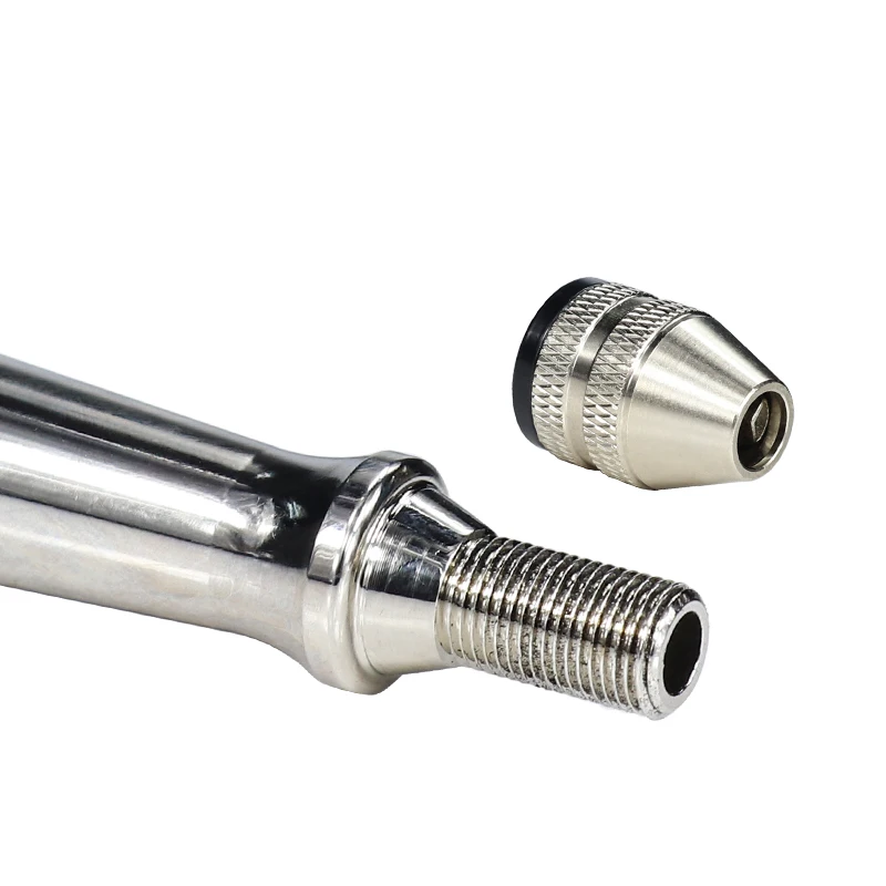 CMCP 1pc Mini Micro Aluminum Hand Drill Hand Manual Drill Chuck For 0.3-3.9mm Twsit Drill Bit Hand Twist Drill