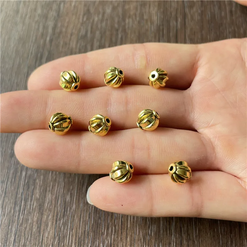 JunKang 20pcs Ball lantern spacer loose beads jewelry making  DIY bracelet necklace accessories material decoration