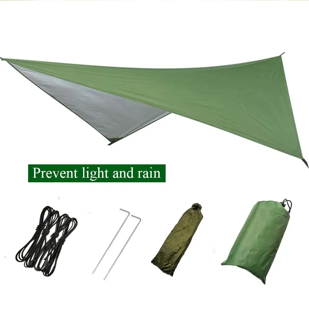 Aerial tent Outdoor Camping  2 Person Hammock with Mosquito Net and Sun Shelter Portable Parachute Swing Hammocks