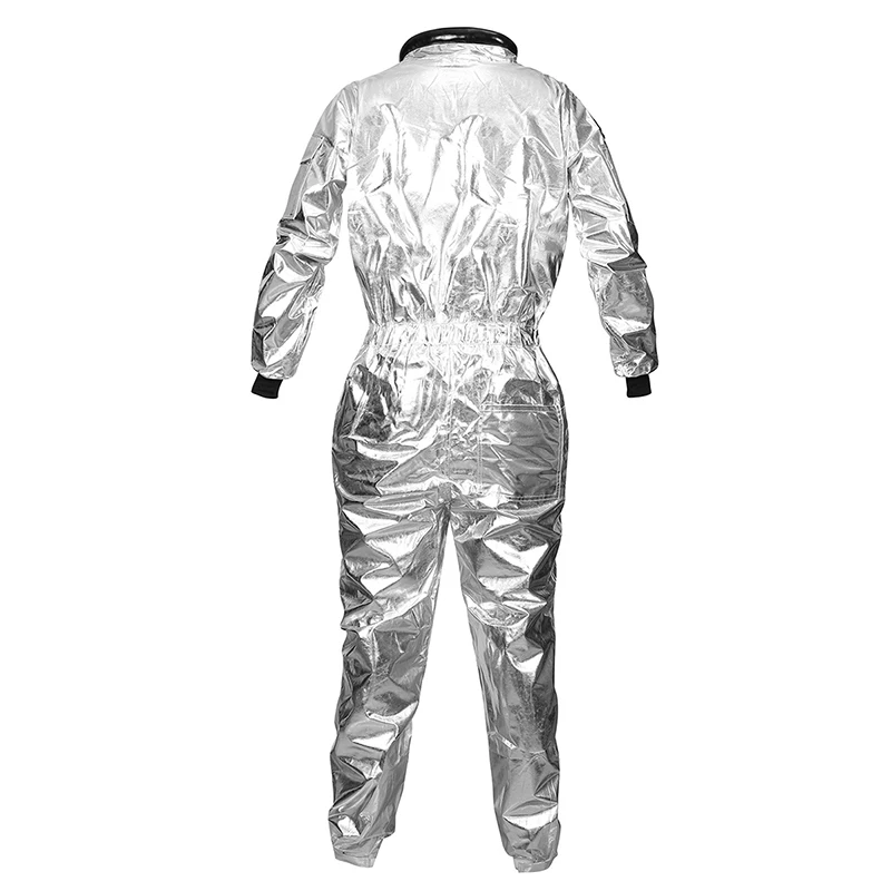 Astronaut Costume Adult Silver Spaceman Costume Plus Size  Women Space Suit Party Dress up Costume  Astronaut Suit Adults White