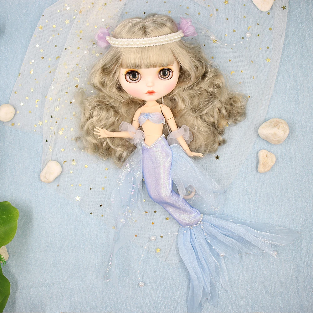 ICY DBS Blyth Doll 1/6 bjd Mermaid Set Fairy Set Cheongsam Clothes Doll Toy