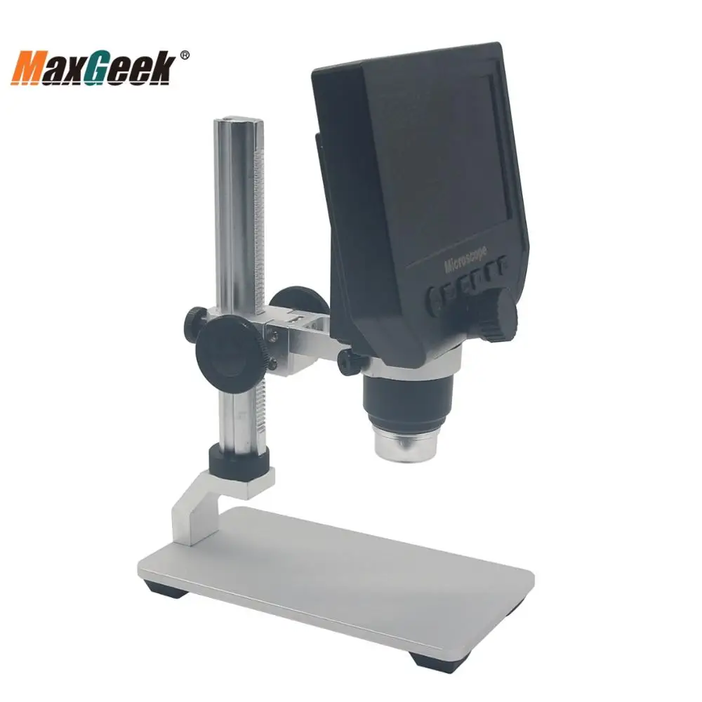 

Maxgeek Portable LED Digital Microscope 4.3" LCD 3.6MP OLED G600 1-600X Magnification