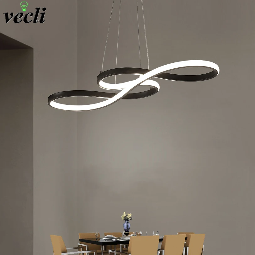 Modern Pendant Chandelier For Office Dining Room Kitchen Aluminum Lustre Nordic Living Room Chandelier Lighting Fixtures