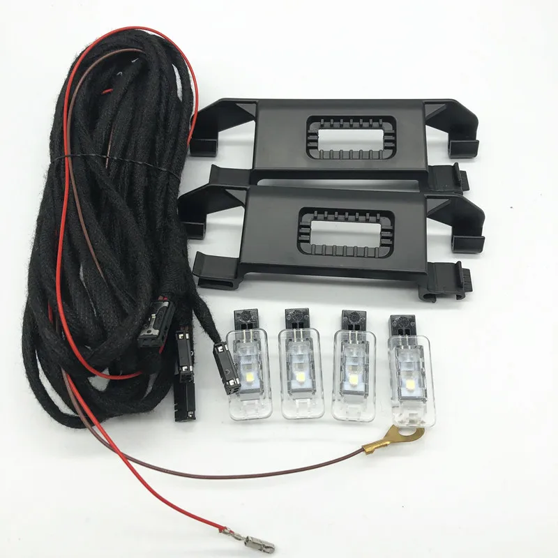 Luz LED para reposapiés de coche con Cable, soporte de luz trasera para VW jetta t-cross ID.4 Tayron t-rock Talagon