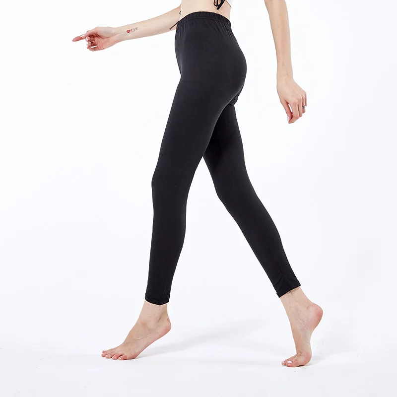 YRRETY Black Leggings Women Polyester Ankle-Length Standard Flower Pants Elasticity Push Up Fitness Female High Waist Bottom