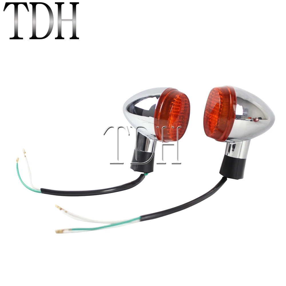 2 Pair Front Rear Blinker Lamp Turn Signal Indicator Light For Honda Shadow VT 400 750 VT750 04-07 Bullet Turn Signals E13 Emark