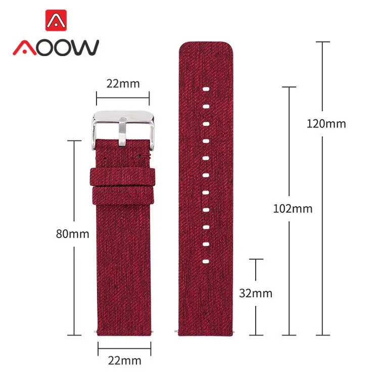 Woven Nylon Strap 12/14/16/18/20/22mm Fashion Rainbow Canvas Quick Release Men Women Replacement Band for Samsung Watch4 Classic