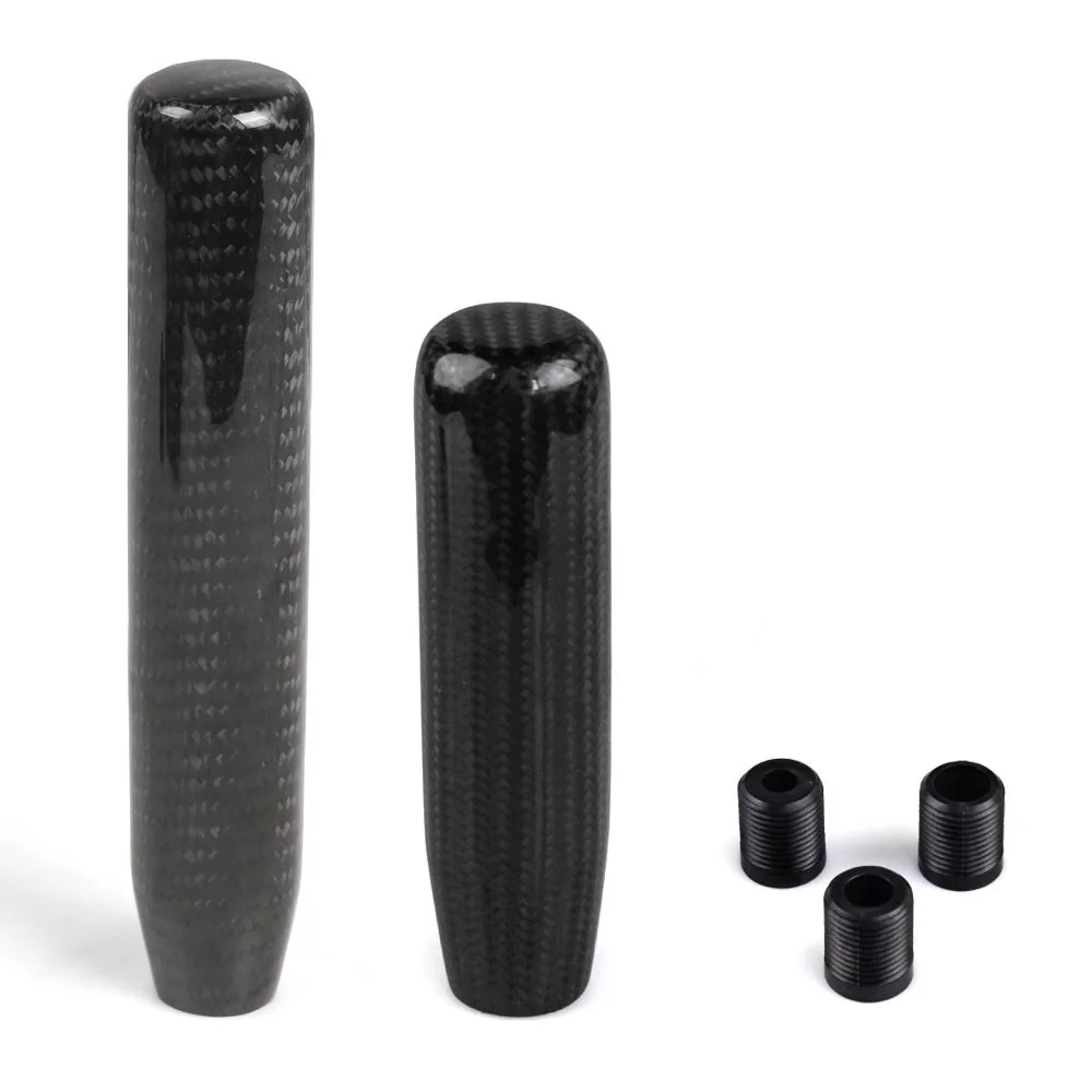 

Universal 13 18cm Car Carbon Fiber AT MT Gear Shift Knob Manual Replacement Shifter Lever Fit For Honda Toyota Nissan Mitsubishi