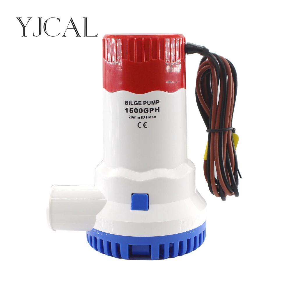 Submersible Electric Water Pump 1500GPH DC 12V 24V Bilge Pump For Seaplane Civil Ship Houseboat Boats