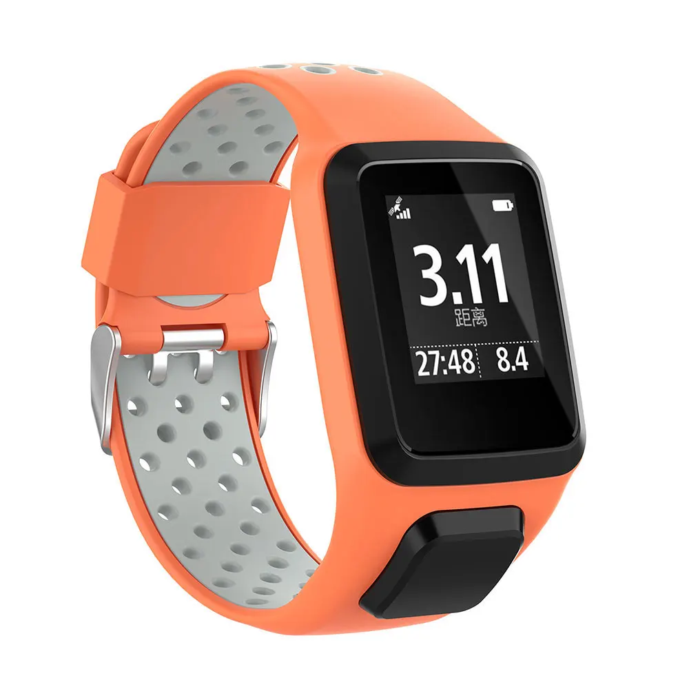Dây Đeo Đồng Hồ Silicone Dành Cho TomTom Runner 2 3 Tia Lửa 3 Cardio Nhà Phiêu Lưu Người Dây Đeo Tay Vòng Tay Đồng Hồ Thông Minh Smartwatch Mềm Ban Nhạc Chống Thấm Nước