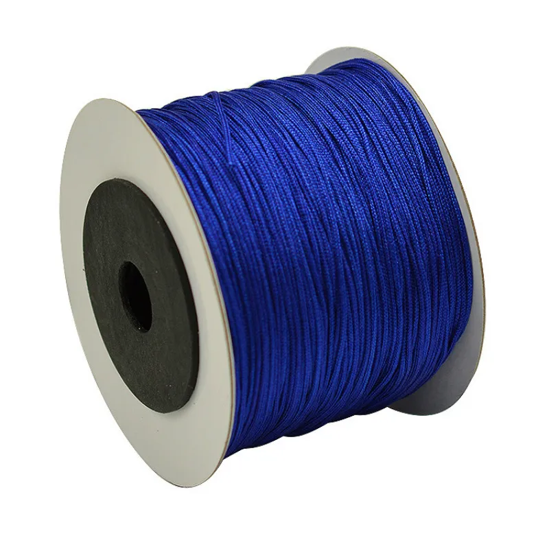 0.8mm 100m Nylon Cotton Cord Thread Chinese Knot Macrame Cord Cord String Strap Necklace Rope Bead for Jewelry Making DIY