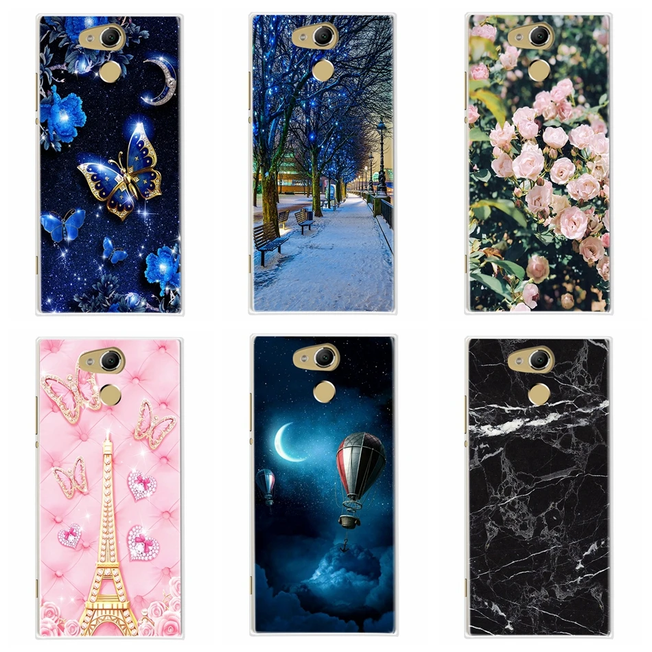 Miękki futerał TPU dla Sony Xperia XA2 XA 2 podwójny H4113 H3113 silikonowy futerał tylna pokrywa dla Sony XA2 Ultra H4223 H3223 etui na telefony