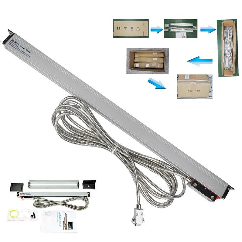 Imagem -04 - High Precision Linear Encoder Ditron 0.1um 00001 mm Resolução Eia422 Fábrica Melhor Preço 501100 mm