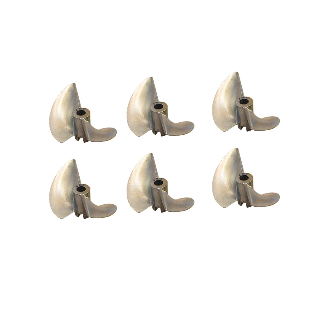 1PC 30/32/35/38/40/48/50/52mm BrassPropellers Two-blade Copper Propeller  3.18/4/4.76mm Hole Pitch for RC Jet Boats