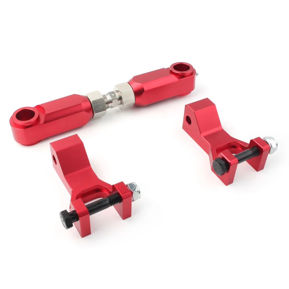 Front & Rear Lowering Kit Adjustable Red for Yamaha Raptor 700 350 660 700R ATV Aluminum Alloy