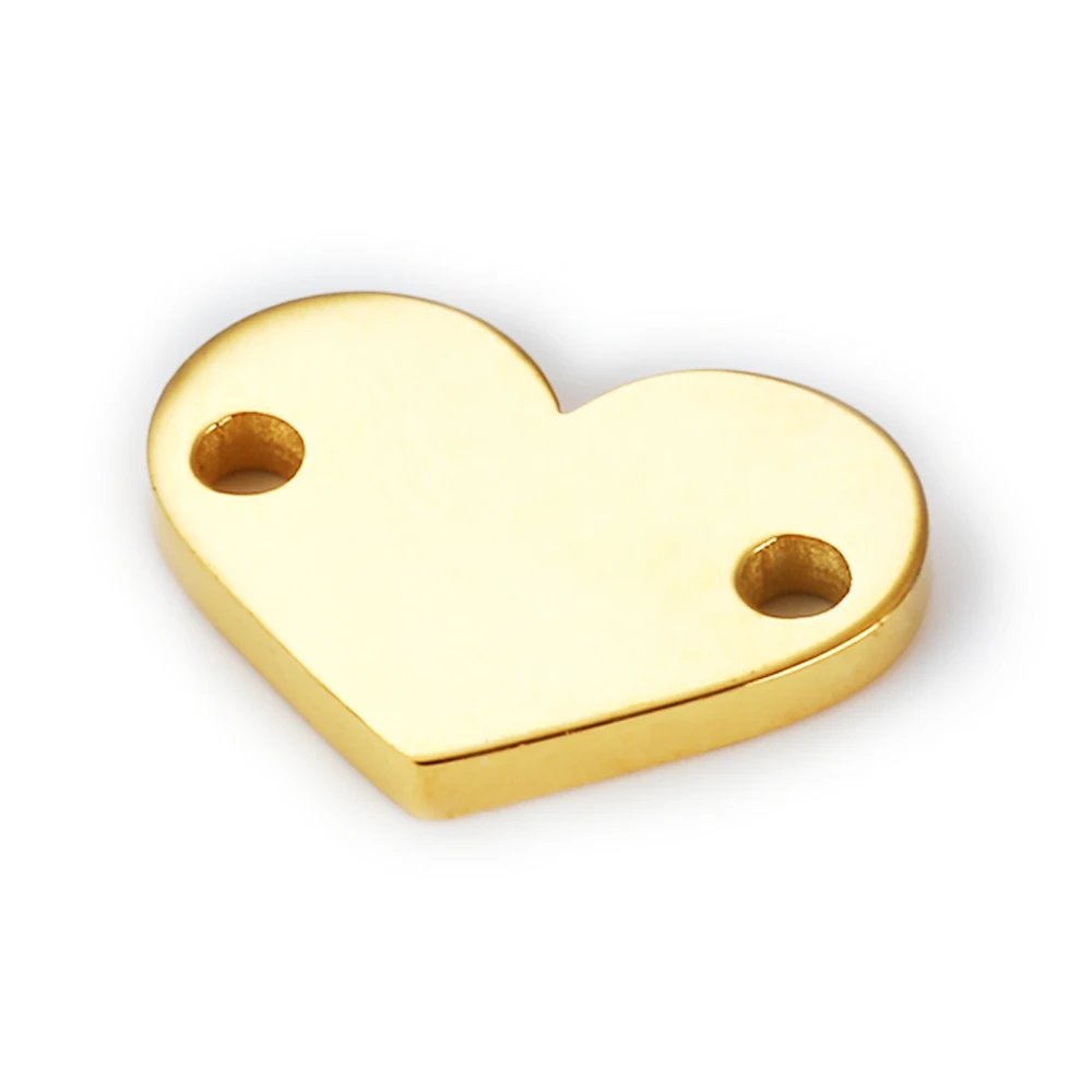 MaiLun 30 Stück Edelstahl-Herzanhänger, Lasergravur-Charms, individuelles Logo-Design, Text, Herzperlen, gravierbare Schlüsselanhänger-Tags – Detail 6