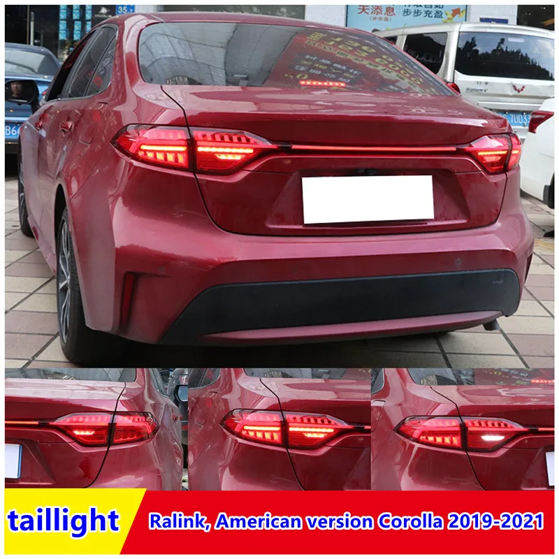 

Подходит для 19-21 Toyota Ralink/Американская версия Corolla задний фонарь в сборе с просвесветильник светом, специальный затемненный задсветильник