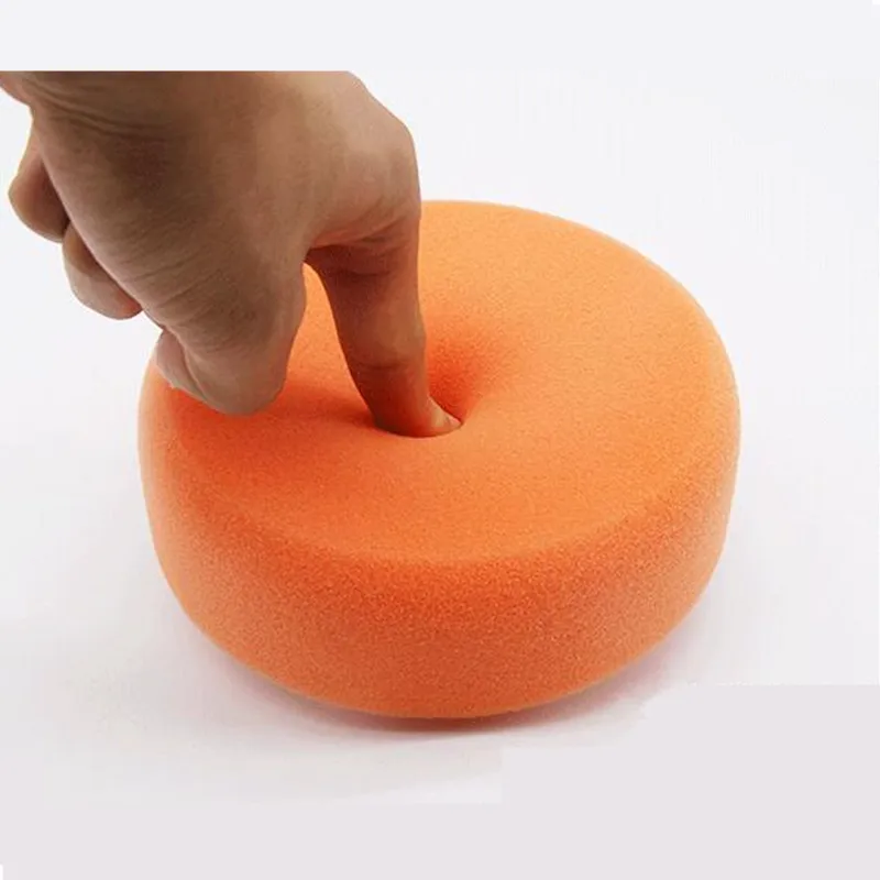 Almohadilla de pulido para coche, accesorio naranja de 5 pulgadas y 125mm, para rueda de esponja, encerado, mantenimiento de lavado de discos