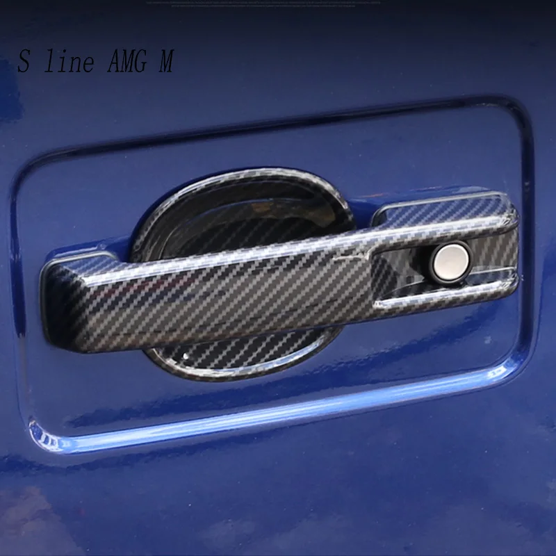 

Car Styling Outer Door Bowl Door Handle Protective Stickers Cover Trim For Mercedes Benz G class W463 G350 G400 Auto Accessories