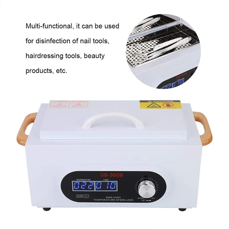 LCD Screen High Temperature Disinfection Cabinet Sterilizer Manicure Tool Sterilization Machine Cleaner and Sanitizer for Nail