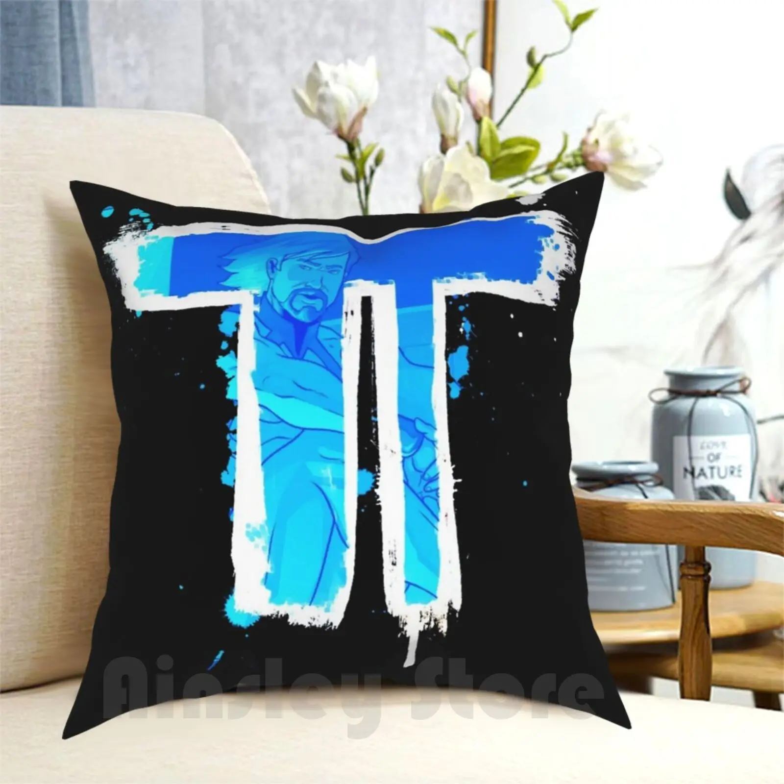 Tilt-Graffiti Logo Pillow Case Printed Home Soft DIY Pillow cover Tilt Comic Book Superhero Catalyst