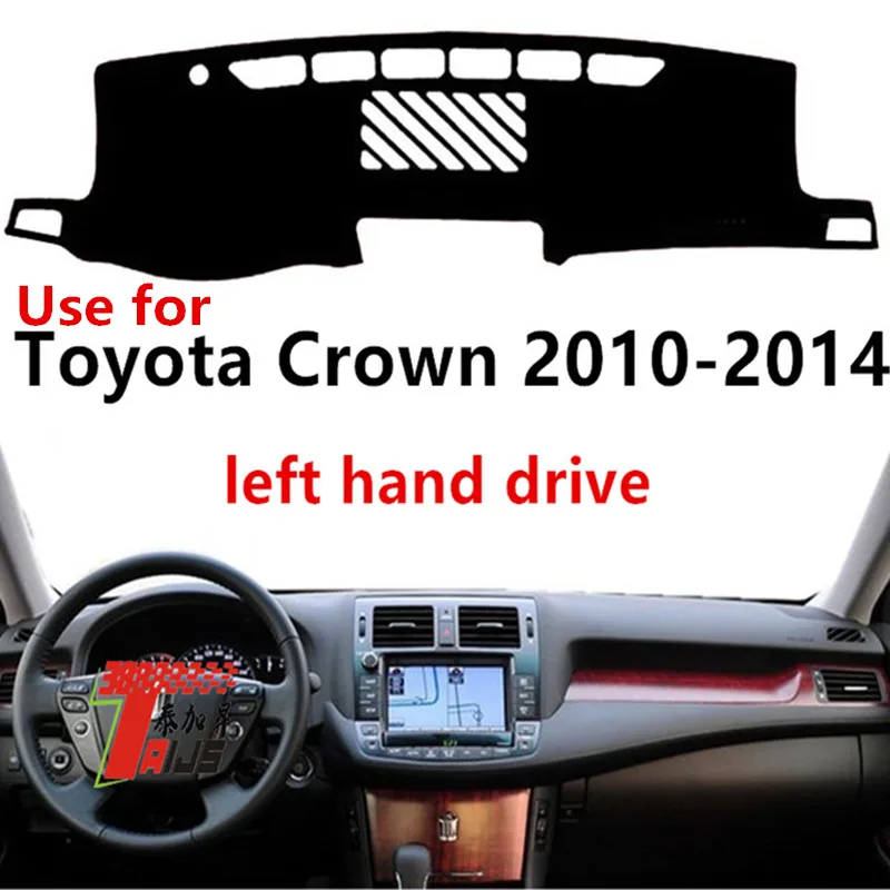 TAIJS Factory New Arrival Hot selling Polyester Fiber Car Dashboard Cover For TOYOTA Crown 2010-2014  Left hand drive