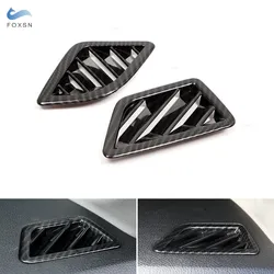 LHD For BMW 5 Series F10 F11 F07 2011-2017 ABS Carbon Texture Side Air Conditioner Air Outlet Vent Cover Inner Accessories Trim